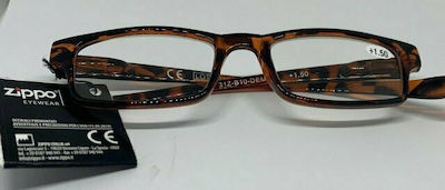 Zippo Reading Glasses +1.50 in Brown color 31Z-B10-DEM150