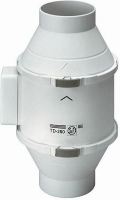 S&P Ventilator industrial Sistem de e-commerce pentru aerisire Mixvent TD-250/100 Diametru 100mm