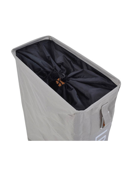 Ankor Wäschekorb Stoff Klappbar 40lt 39x19x60cm Grau