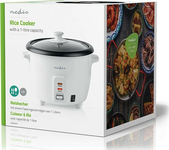 Nedis Rice Cooker 400W with Capacity 1lt