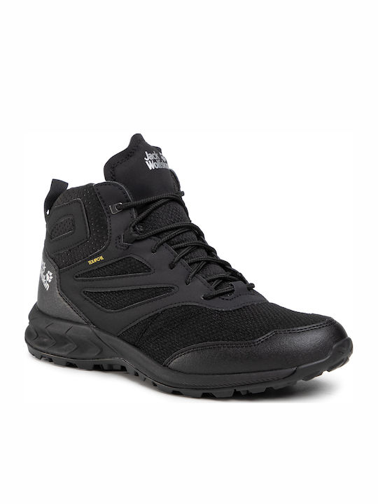 Jack Wolfskin Woodland Texapore Men's Hiking Boots Black