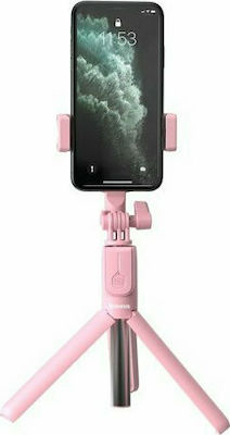 Baseus Lovely 2 Selfie-Stick Handy-Stativ mit Bluetooth Rosa SUDYZP-F04