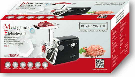 Royalty Line RL-MG5 Μηχανή Άλεσης Κιμά 500W Κόκκινη