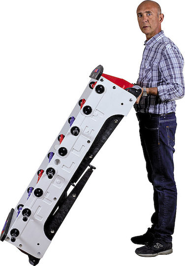 Nir Italia Storm Trolley Family Masa De Fotbal Din Plastic Pliabil Cu Bare Telescopice