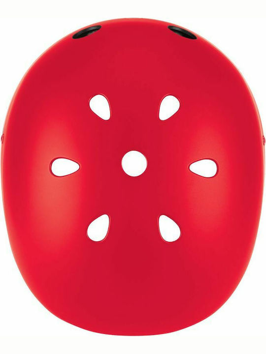 Globber Primo Lights Kids' Helmet for City Bike Red with LED Light XS/S (48-53 cm) Red
