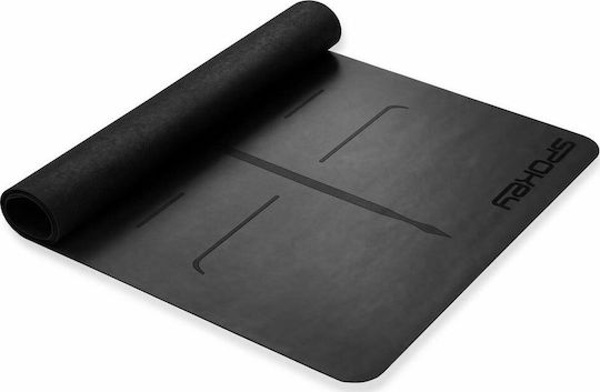Spokey Judy Covor de exerciții fizice Yoga Negru (183x61x1.5cm)