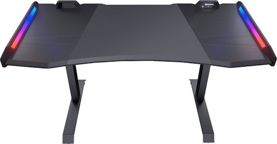 Γραφείο Gaming Mars με LED & USB θύρες 153.3x75x77εκ. Black RGB Γραφείο Gaming Mars με LED & USB θύρες 153.3x75x77εκ. Black RGB