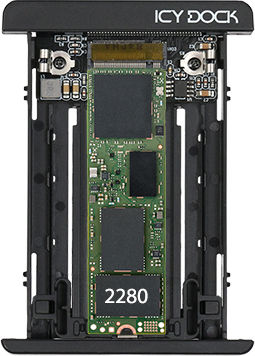 Icy Dock EZConvert Θήκη για Σκληρό Δίσκο 2.5" SATA III / PCI Express NVME με σύνδεση SATA