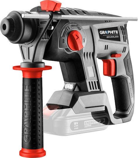 Graphite GHT-SET7 Set Eckiges Rad & Hammer Brushless 18V mit 2 Batterien 4Ah und Hülle