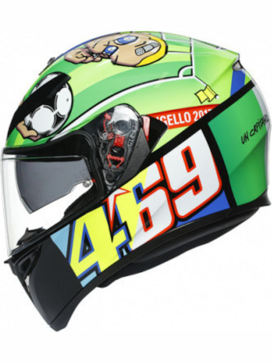 AGV K-3 SV Rossi Mugello 2017 Motorcycle Helmet Full Face ECE