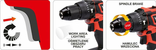 Yato Yato Impact Drill Driver Battery Brushless 18V 1x2Ah