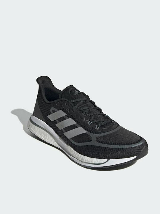 Supernova + Sport Shoes Running Core Black / Silver Metallic / Blue Oxide