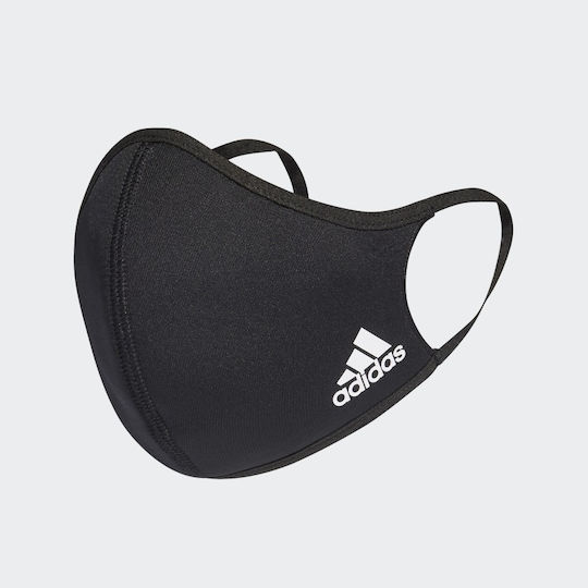 adidas Mască de protecție Țesătură XS/S Negru H13185 3buc
