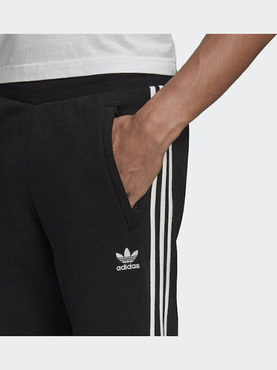 Adicolor Classics 3-Stripes Παντελόνι Φόρμας με Λάστιχο Μαύρο