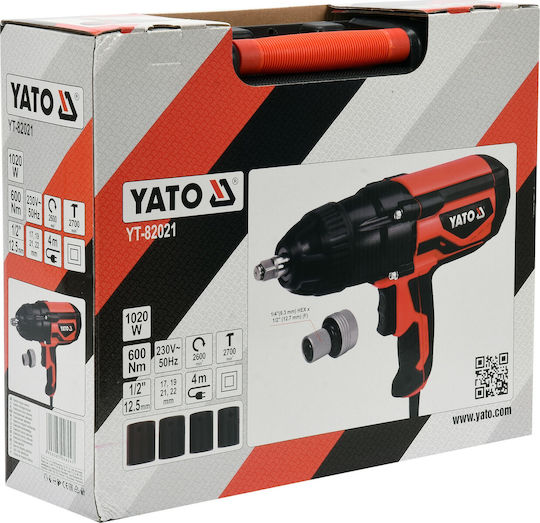 Yato Impact Wrench Electric 1020W with Socket 1/2"