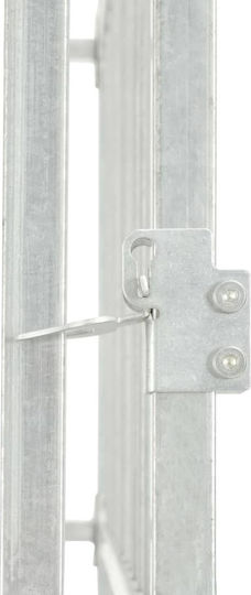vidaXL Park Dog Outdoor Enclosure with Roof 300x300x200cm made of Metal in Silver Color
