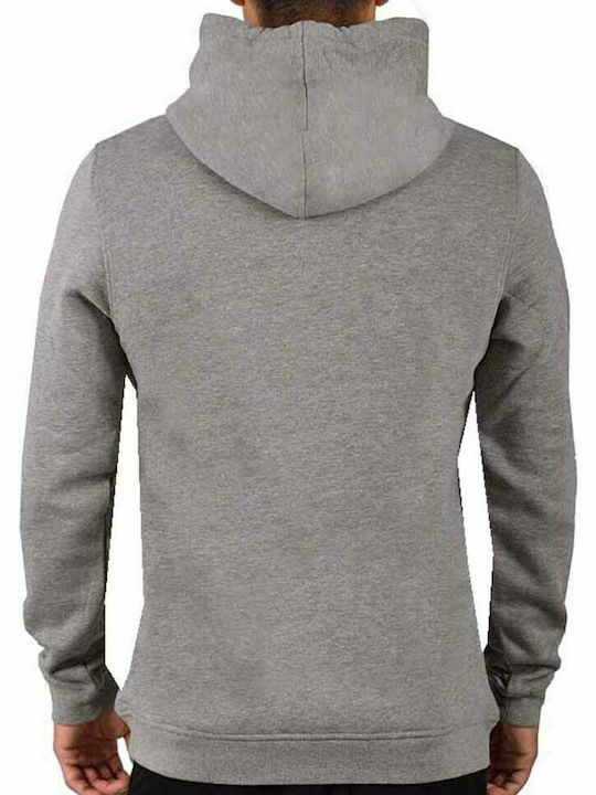 Jack & Jones Men's Sweatshirt with Hood Light Grey Mel