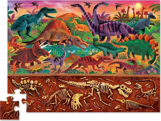 Kids Puzzle Dinosaurs for 4+ years old+ Years 48pcs Crocodile Creek
