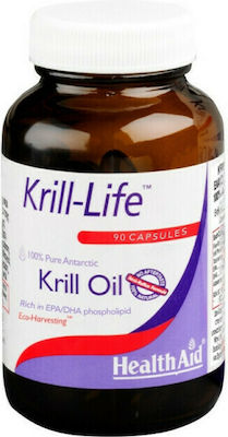 Health Aid Krill Life Two A Day Krill Oil Κατάλληλο για Παιδιά 90 κάψουλες