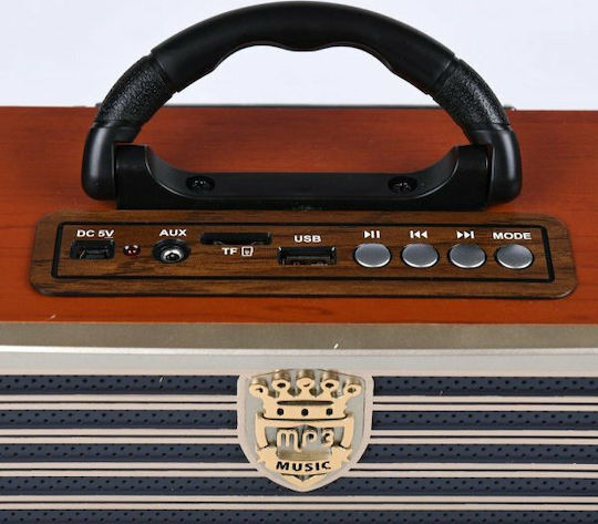 Meier M113BT Retro Tabletop Radio Rechargeable with USB Brown