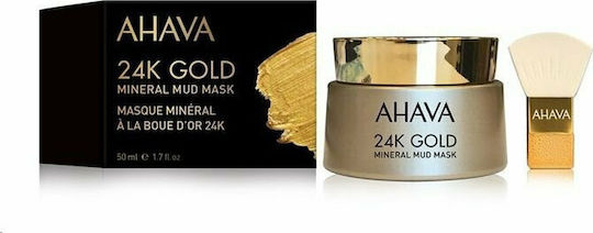Ahava 24k Gold Mineral Mud Μάσκα Ομορφιάς Προσώπου για Ενυδάτωση 50ml