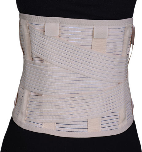 Medical Brace MB.5306 Elastic Belt Waist with Stays in Beige color