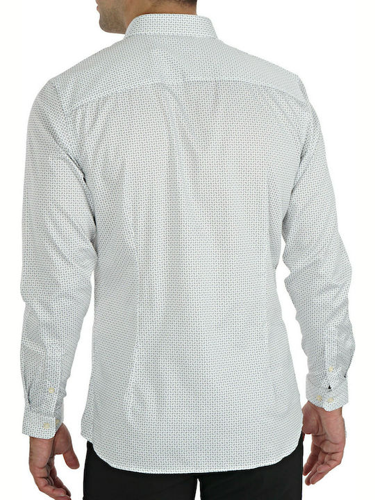 Jack & Jones Men's Shirt Long Sleeve Cotton White