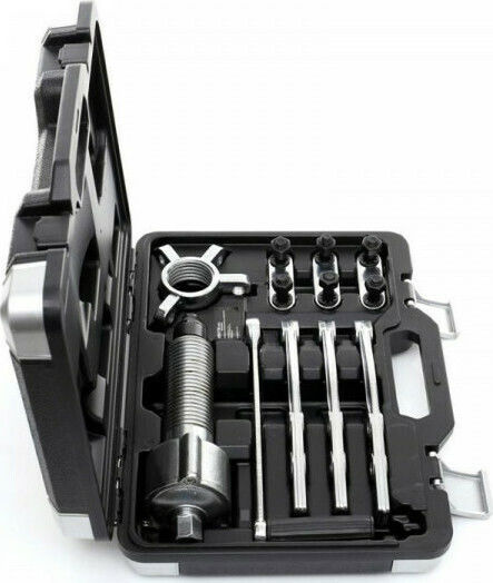 Kraft & Dele Puller Set for Bearings 9pcs with 5T crank in a suitcase