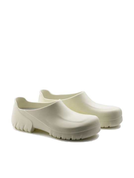 Birkenstock Ανατομικά Σαμπό Λευκά Birkenstock Ανατομικά Σαμπό Λευκά