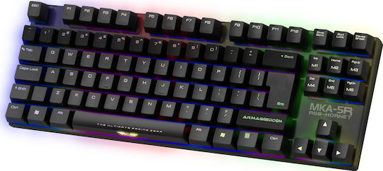 Armaggeddon MKA-5R Falcon Gaming Mechanical Keyboard Tenkeyless with Custom Blue Switches and RGB Lighting English US