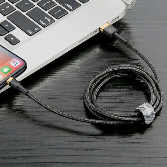 Baseus Cafule IP Edition Braided USB-A to Lightning Cable Black 2m (CALKLF-CV1)