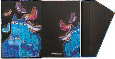 Paperblanks Cats And Butterfies Notebook A5 Ruled Blue