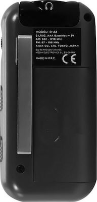 Aiwa R-22BK Mini Radio Battery Black