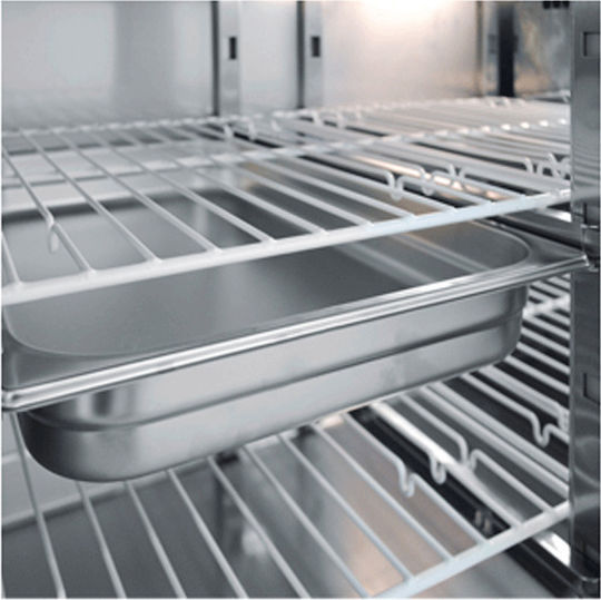 Bambas Frost Английски превод: Stainless Steel Refrigerator Counter 344лт with 2 Doors and Cooling Machine 0/+10°C L139xW70xH85см PG 139 PG139