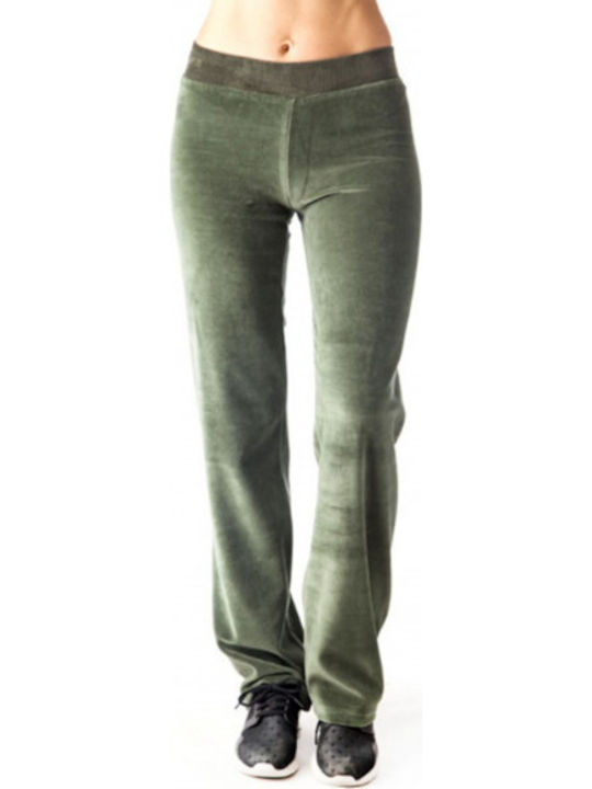 Jogginghose Samt Khaki