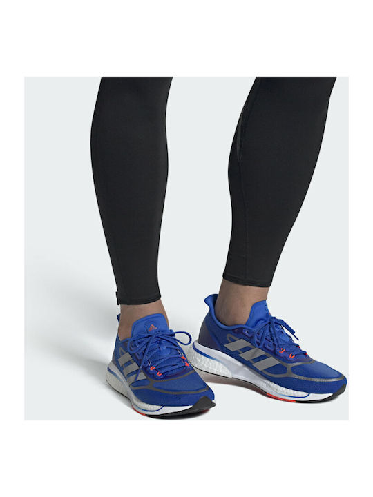 Supernova Sport Shoes Running Football Blue / Silver Metallic / Solar Red