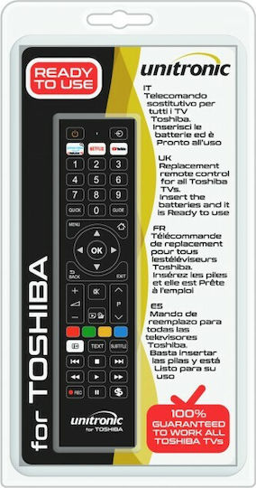 Compatibil Telecomandă Unitronic 1705 pentru TV Toshiba