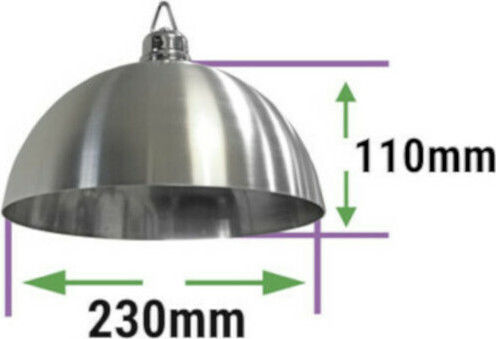 Adeleq Commercial Bell LED Light Silver Ø23xH11cm