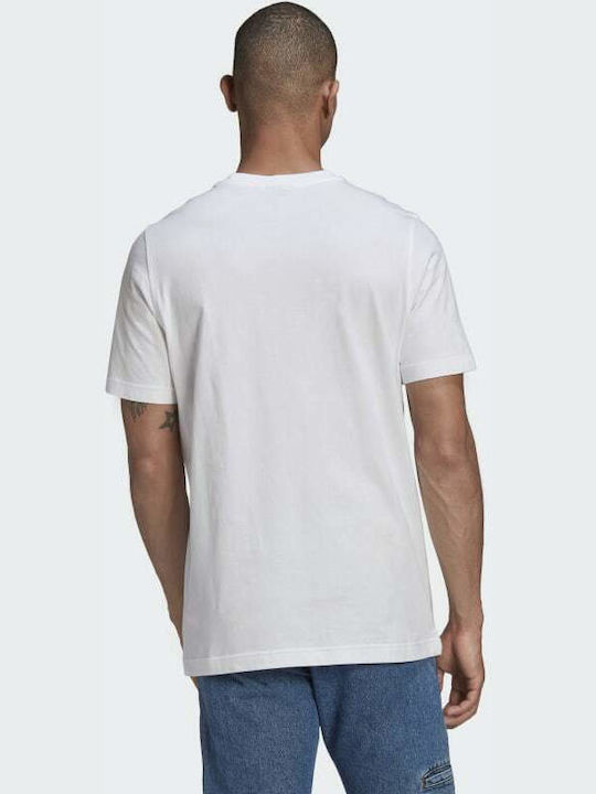 Adidas Adicolor Classics Trefoil Ανδρικό T-shirt Λευκό με Λογότυπο