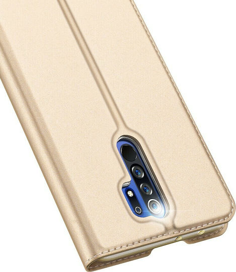 Dux Ducis Skin Pro Book Δερματίνης Χρυσό (Redmi 9)