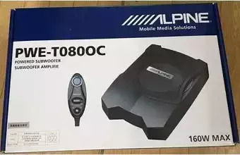 Alpine Autoamplificat Subwoofer Auto 8" 100W RMS cu Carcasă