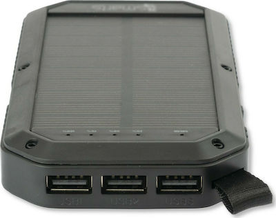 4Smarts TitanPack Solar Power Bank 8000mAh with 3 USB-A Ports Black