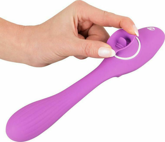 You2Toys 2-Function Bendable Vibe Clitoral Vibrator 22cm Violet
