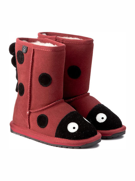 Shoes Lady Bird Kids Snow Boots Red