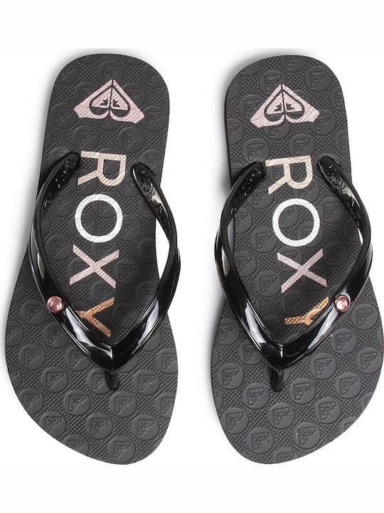 Roxy Παιδικές Σαγιονάρες Flip Flops Μαύρες