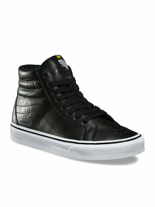 Vans Sk8-HI Reissue x Peanuts Snoopy Stiefel Schwarz