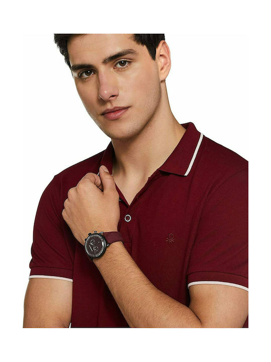 Emporio Armani Ρολόι Μπαταρίας με Δερμάτινο Λουράκι
