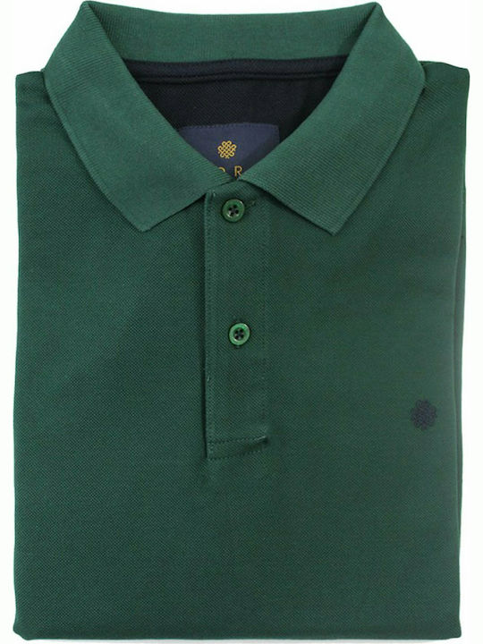 Dors Men's Long Sleeve Blouse Polo Green 1129001.C07