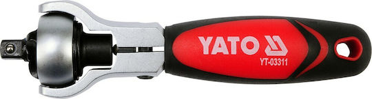 Yato Double Adjustable Ratchet 1/4" 11.5cm with 72 Blades