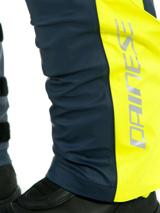 Dainese Storm II Pantaloni impermeabili pentru motociclete pentru bărbați Black Iris - Fluo Yellow
